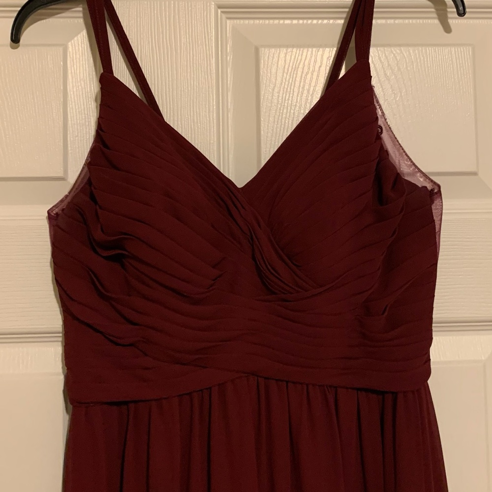 AZAZIE Bridesmaid Dress Maroon